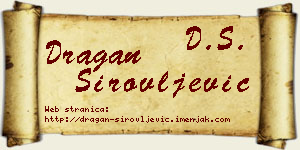 Dragan Sirovljević vizit kartica